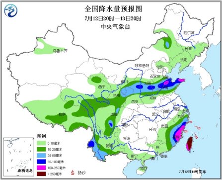 气象台发布暴雨黄色预警闽浙等地局地有大暴雨