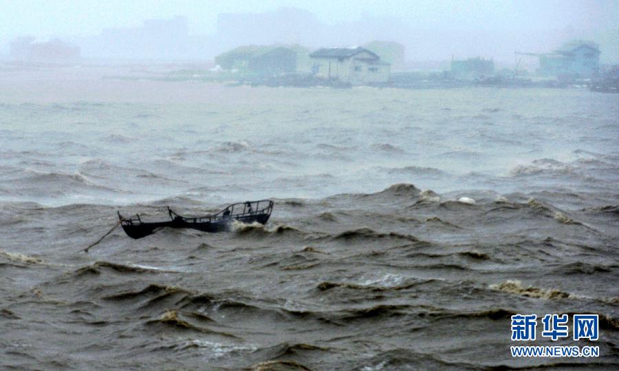 （新华直击）（3）台风“苏迪罗”在福建莆田市秀屿沿海登陆