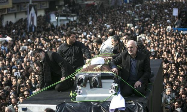 （国际）（1）伊朗：送别前总统拉夫桑贾尼