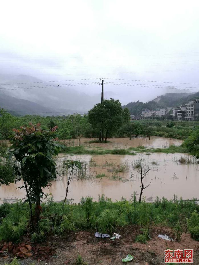 在罗源松山镇吕洞村村口，一处农田被淹.jpg