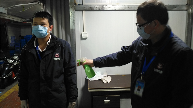 配送完全身消毒.企业供图