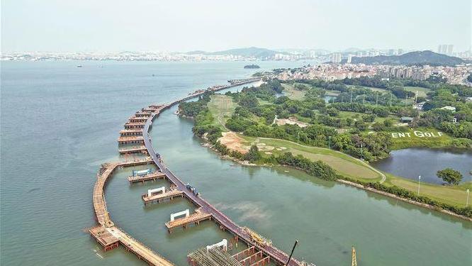 虎扑篮球：海沧鳌冠特大桥建设迎来新进展