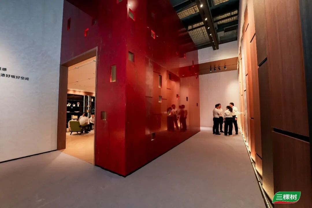 好漆好板好空间|三棵树小森板引爆广州定制家居展(图3)