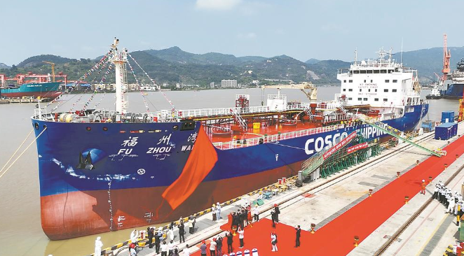 全国首艘商用入级认证低噪声运输船在榕交付